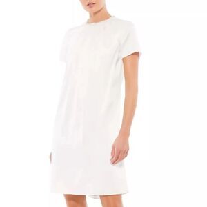 IEENA FOR MAC DUGGAL RHINESTONE EMBELLISHED NECKLINE SHIFT DRESS SZ 8 Event